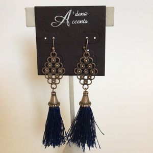 Fishhook-Style Tassel Earrings